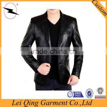 2017 Fashion Latest Designs Wholesale Leather Jacket Clothing pu Leather Coat photo-5