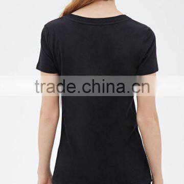 Custom China Make Women's Modal Plain T-shirt photo-2