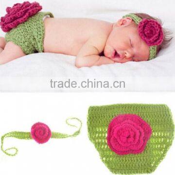 2016 Newborn Hat Cute Baby Handmade Kitted Hair Band and Hats photo-1