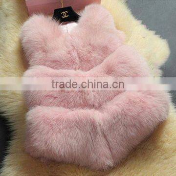 Imitation Fox Fur Fur Vest Three Stripe Europe and the United States Fake Fur Vest Burst Models photo-6