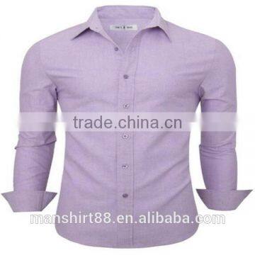 2016 New Wholesale Plain Oxford Cotton Button Down Custom Mens Casual Dress Shirts photo-6