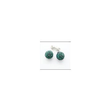 shamballa earring silver jewelry #15