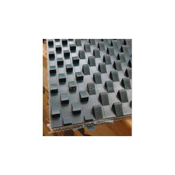 Wedge PVC conveyor belt for stone