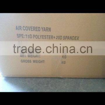 Colored Polyester Air Covered Spandex Yarn 2075 3075 4075 photo-4