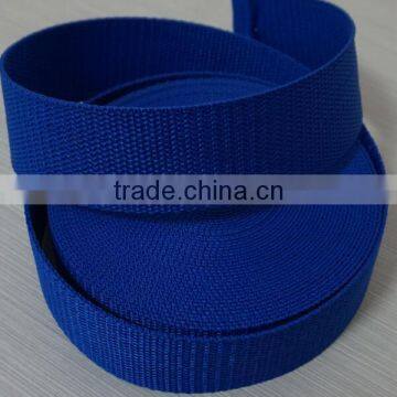 25mm pp plain webbing blue