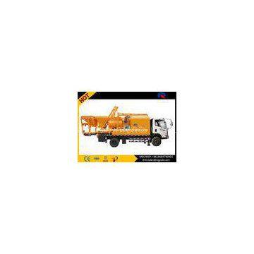 Truck Mounted Concrete Pump  , Concrete Truck Mixers 28m Max Mixing Output