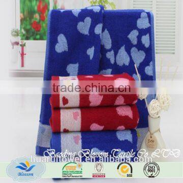 home textile wholesale jacquard high absorption bamboo fabric face towels