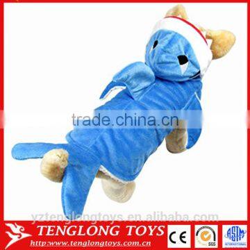 High Quality Durable Cute Shark Shape Hooded Pet Dog Christmas Costume Clothes