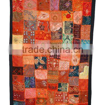 Home Decorative Old Sari Patch Work Throw Wall Hanging Tapestry Indian Art