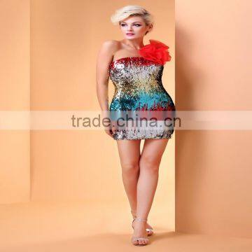 Elegant Lace Prom Dress Appliqued Beaded Top A Line Tulle Red Short Evening Dress Mini Party Dress 2017 ED46 photo-6