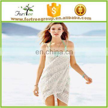 white beach party wear dress beach wrap dress