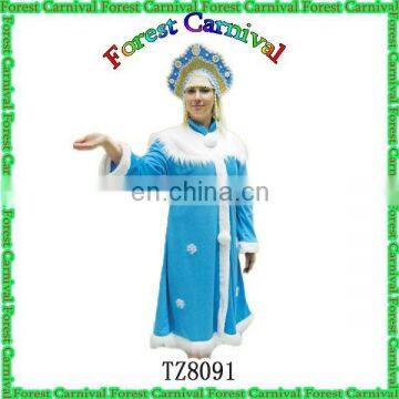 TZ8091 Royal Adult Christmas Snowman Costumes With Crown