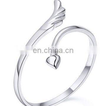 925 Sterling silver angle heart ring