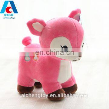 low price custom good quality wild animal sika deer plush toy for kids