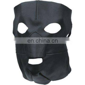 HMB-565A LEATHER COSTUME MASK HOOD HALLOWEEN RIDING MASKS