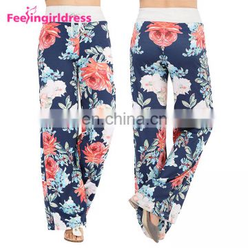 Ebay Hot Sale Wide Leg Women Summer Sexy Beach Harem Palazzo Pants