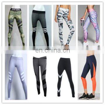 Women Elastic print leggings slim comperssion pants Female fashion clothes