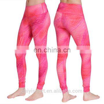 custom print sports leggings fitness girls wearing yoga pants recycled gym leggings