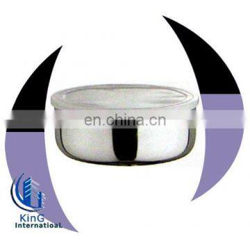 model stainless steel bowl with lid