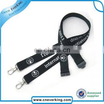 custom logo lanyard with quick release safety breakaway buckles