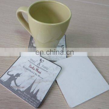 Custom Cheap Disposable Cup Coaster Absorbent Printed Paper Coffee Coaster photo-2