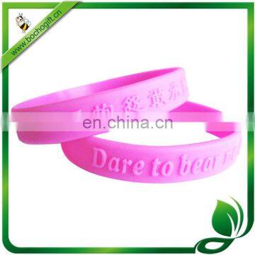 customized embossed logo sports silicone bands