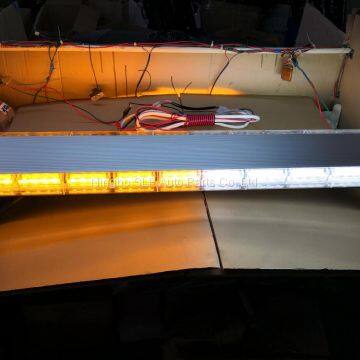 88 LED 48 inch Amber White Traffic Warn Truck Strobe Tow Light Bar Roof Advisor