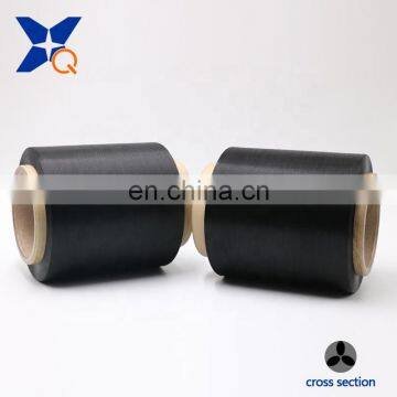 Black Conductive Carbon Inside Nylon Fiber Filaments 20D/3F Trilobal Threeleaf ESD Fabrics/garment-XTAA015 photo-2