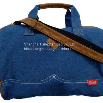 Canvas denim Weekender bag travel bag duffel bag