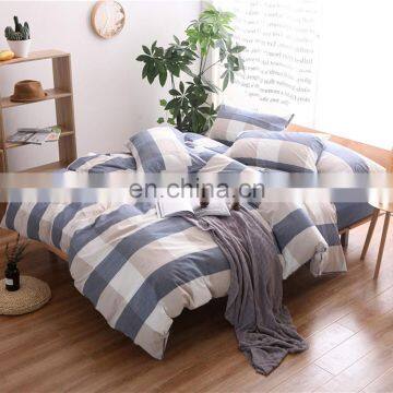 Modern Stripe design Comforter bedsheet home bedding set 100% cotton