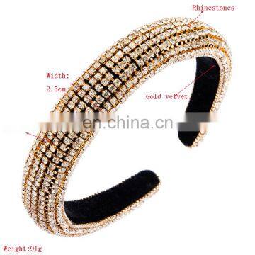 Новые яркие кристальные повязки для головы с блестками, наволоченные повязки для головы для вечеринок, свадебных украшений для волос женщин. Аксессуары для волос, головные украшения 2021 года photo-6