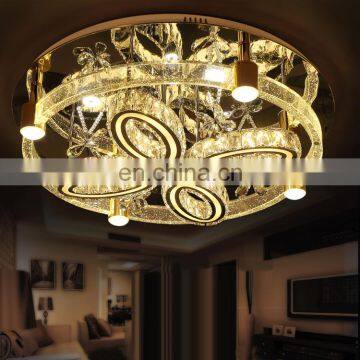 factory price Hot sale led fancy crystal ceiling light for bedbroom light