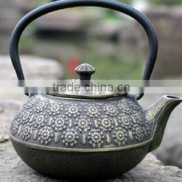 Golden Cast Iron Teapot 800ml