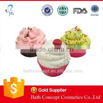 private label natural cupcake bath bomb bath fizz balls