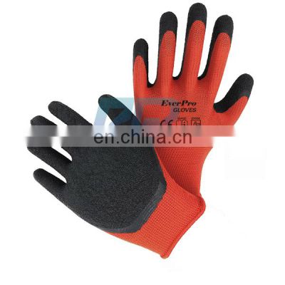 Factory Red Rubber Latex Industrial Working Glove For Construction