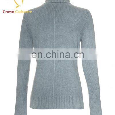 Turtleneck Knitting Lady Cashmere Merino Wool Fancy Thick Cardigan Coat photo-2