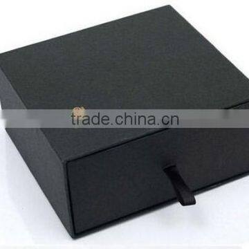 Custom Luxury Black Decorative Cardboard Drawer Packaging Gift Box photo-3