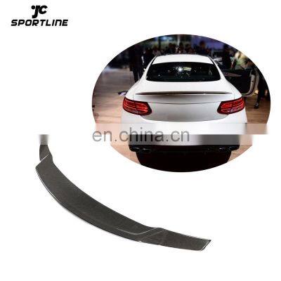 Carbon Fiber C205 Rear Wing Spoiler for Mercedes Benz C Class C205 Coupe 2-Door 2015-2019