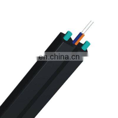 Single Mode G657A FRP and Steel Strength Member 1Fiber Indoor FTTH Drop Cable