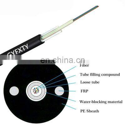 FTTH Outdoor 1 2 48 Core Self Supporting Plastic Singlemode G652 Type GYFXTY Optical Splicing Optic Fiber Cable Price photo-2