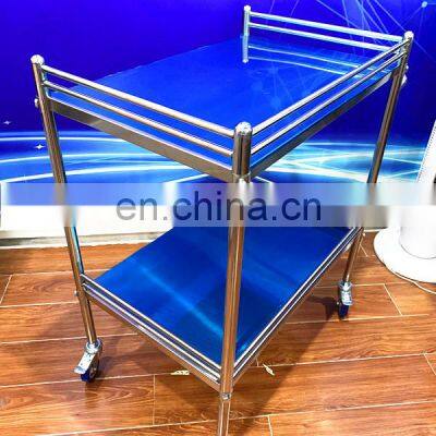 High Quality Stainless Steel Material Instrument Trolley Medical Instrument Trolley for Hospital and Clinic photo-5