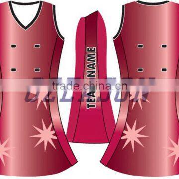 2016 lastest design custom sexy ladies netball uniforms bodysuit, netball dress