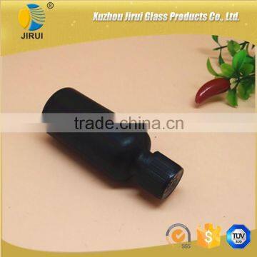 Painting Black Glass Essential Oil Bottles