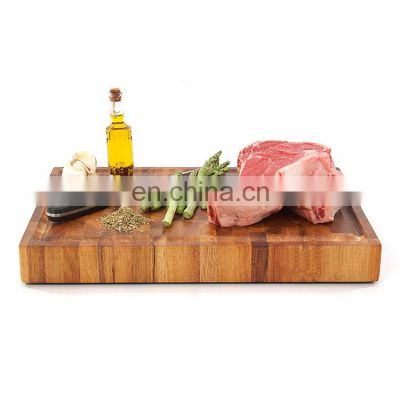 Meat chopping board unfinished wooden cutting board