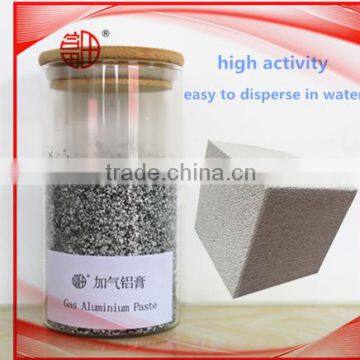 High gas rate generator aluminium paste for aerated concrete brick AAC hot