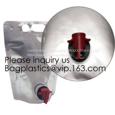 Aseptic Soap Milk Juice Water Red Wine Pack Plastic Bag In Box 5 L With Spout Tap,2L 3L 5L Plastic Valve Wine Bag in Box photo-5