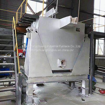 Dumping Waste Aluminum Melting Furnace Small Aluminum Ingot Melting and Holding Furnace photo-5