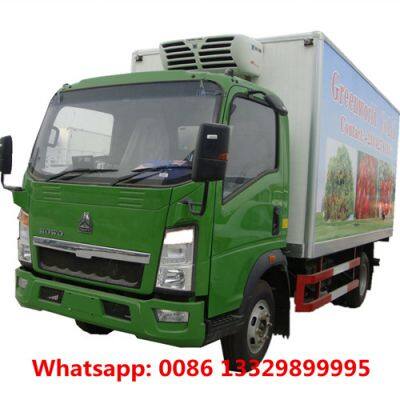 Cuztomized SINO TRUK HOWO Light Duty 4*2 RHD 6T-8T Loading Capacity Refrigerated Truck for Fresh Fruits and Vegetables Transportation for Sale