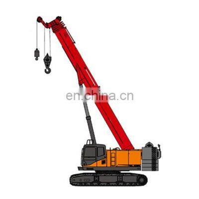 55 ton telescopic boom Crawler Crane SCC550TB with five section 42m arm Euro III price