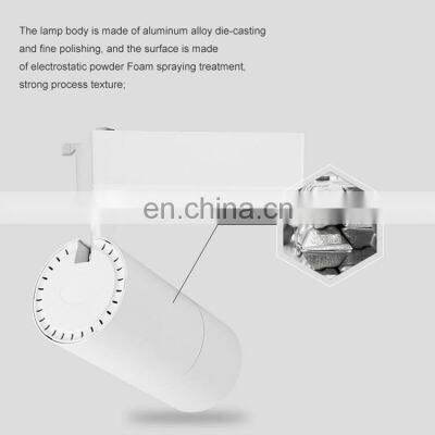 Precise Optics Anti Glare Spotlights Shop Studio Indoor Surface Mounted Aluminum COB 15W 25W 35W Led Track Light photo-5